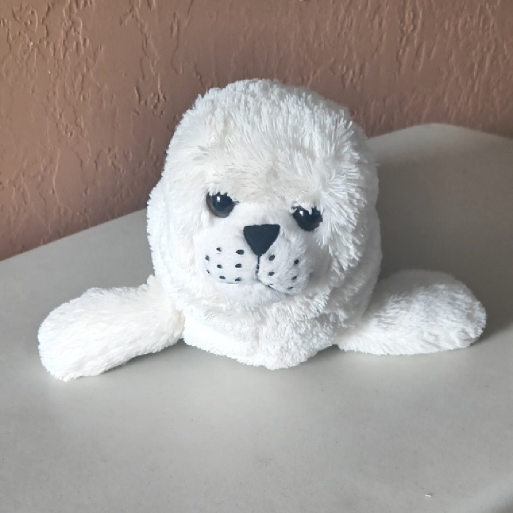 Wild Republic Plush White Seal Stuffed Animal